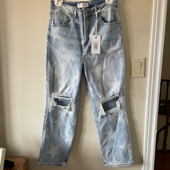 Risen Jean Twinkle High Rise Denim Sz 13 Wst 31 NWT - Picture 1 of 11